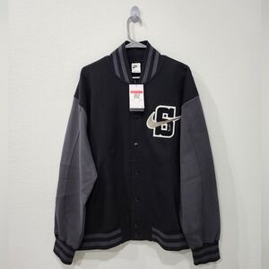 Nike Women's Serena Williams Design Crew Oversized Bomber Jacket FN2271-010 Lrg